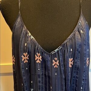 Joie Joie 97% SILK Navy Blue Mini Dress Size S